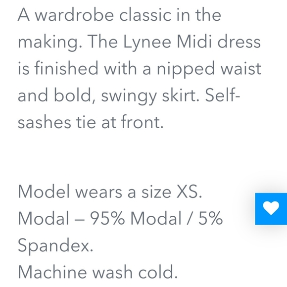 NWT Tart Collection Lynee Midi Dress - Picture 8 of 8